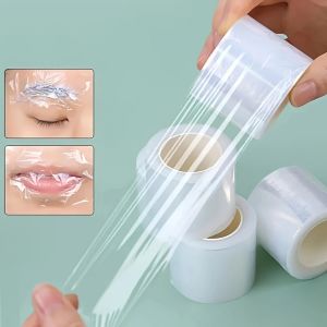 Film de tatouage rond transparent, couverture en plastique, fournitures pour les yeux et les l&egrave;vres,