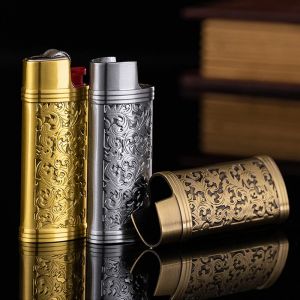 Couvercle de briquet en alliage de Zinc pour Mini couvercle de briquet rétro jetable Bic J5 J25 avec
