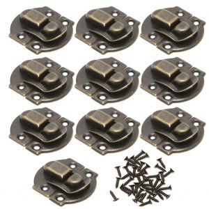 Boîte à bijoux en bois avec serrure Antique, cadenas décoratif 20x21mm, loquet à loquet en métal