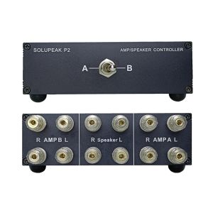Amplificateur audio stéréo 2 voies haut de gamme/sélecteur de haut-parleur, boîtier de répartiteur,