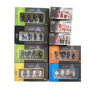 XCARTOYS 1:64 Mini pilote de course SWAT réparateur Automobile pompier Figurine poupée jouets