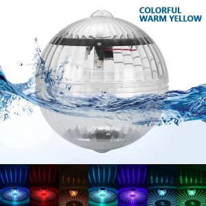 Solaire flottant piscine lumi&egrave;re LED &eacute;tanche solaire lueur boule lampe d&eacute;coration pour piscines