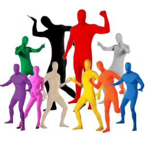 Combinaison Zentai en IQUE dex Imbibé pour Enfant et Adulte, Invisibilité Everak, Costume Complet,
