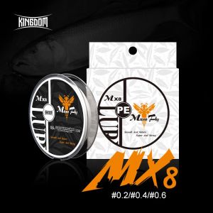 Kingdom-Lignes de pêche Micro Fly Thiner, 150m, 4 brins tressés PE, ensemble monofilament japonais,