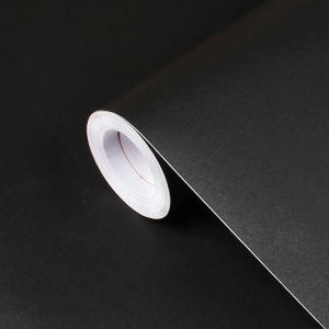 Papier peint mat imperméable, autocollants auto-adhésifs en vinyle blanc gris noir pour meubles