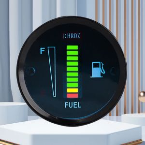 Indicateur de niveau de carburant 12V, 10 LED, jauge de niveau d'essence de 2 pouces, compteur de