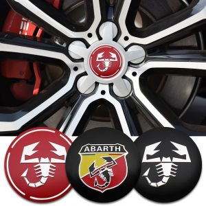 4 pièces 56mm capuchon de moyeu central de roue emblème Badge autocollants style de voiture pour