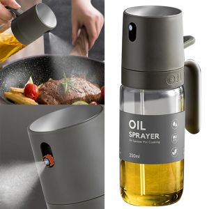Bouteille d'huile de cuisine de 250ML, vaporisateur d'huile de cuisson en verre, distributeurs