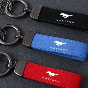 Porte-cl&eacute;s de voiture en m&eacute;tal, accessoires en cuir pour Ford Fusion Mustang 350 500 GT SHELBY F150