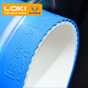 LOKI RXTON 3 caoutchouc de Tennis de Table bleu rose boutons en caoutchouc de Ping-Pong collant avec