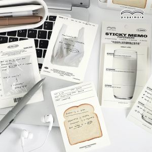 ​ 30 feuilles petit d&eacute;jeuner s&eacute;rie Kawaii pense-b&ecirc;te Simple mignon bloc-Notes Message papier