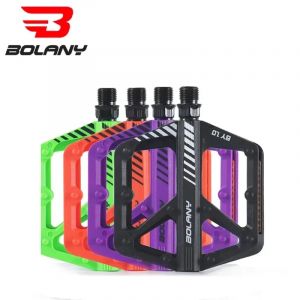 BOLANY Nylon p&eacute;dale de v&eacute;lo anti-d&eacute;rapant VTT p&eacute;dales anti-poussi&egrave;re joint &eacute;tanche Double roulement