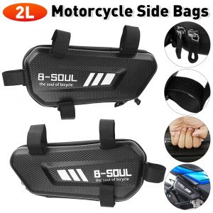 Sac Latéral de Face pour Vélo Électrique, Sacoche à Coque Rigide, pour Moteur de Moto, Oligétanche,