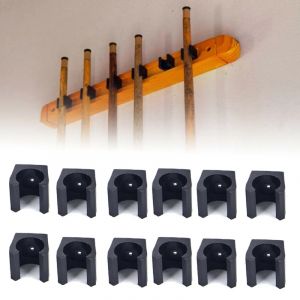 Porte-queue de billard en plastique, 12 pièces, 1.9x1.8x1.8cm