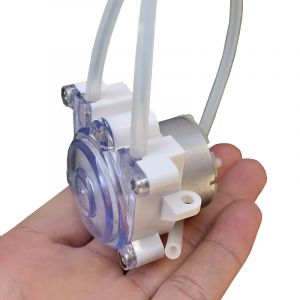 Micro pompe péristaltique DC 6V-12V, petit moteur à engrenages 500, dosage d'eau liquide, pompe à