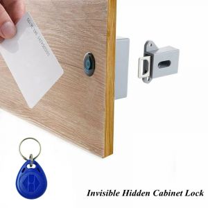 Serrure d'armoire &eacute;lectronique RFID, invisible, cach&eacute;e, ouverture libre, capteur intelligent,