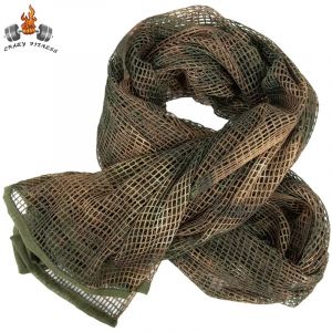 Filet de Camouflage tactique en maille, écharpe respirante, voile de visage de Sniper pour Wargame,