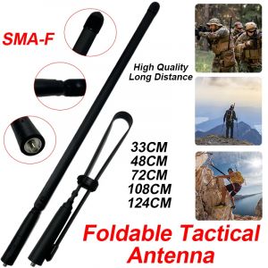 Antenne tactique CS pliable SMA-femelle antenne talkie-walkie de haute qualité pour Baofeng UV-5R