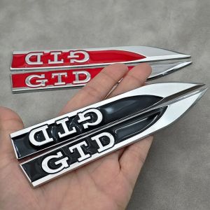 Emblème de logo GTD pour Volkswagen VW Golf MK4 Polo Jetta GTD, insigne latéral d'aile de voiture,