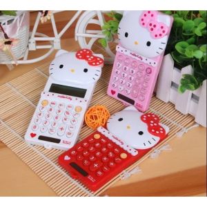 Hello Kitty mignon calculatrice électronique bureau à domicile école outil de comptabilité