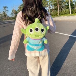 Cartable en peluche Disney Toy Story pour enfants, sac à dos Kawaii, véritable jouet en peluche de