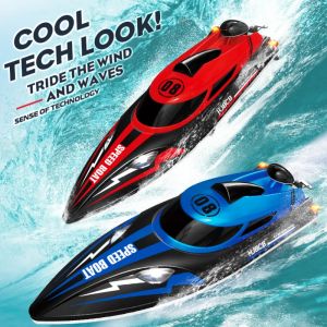 HJ808 RC batterie bateau 2.4 Ghz 25 km/h haute vitesse télécommande bateau de course eau vitesse