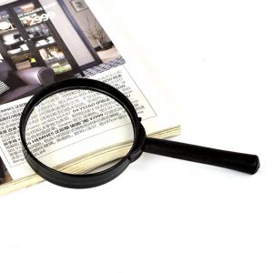 1Pc 60mm 5X Loupe de lecture portative Loupe lentille bijoux Loupe Zoomer