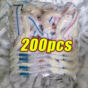 Couverture alimentaire en plastique jetable, enveloppe élastique colorée, couverture alimentaire,