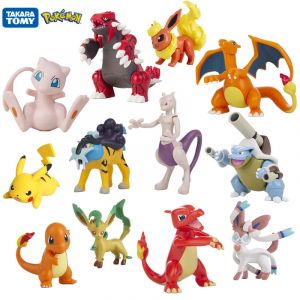 3-13Cm nouveau Pokemon dessins animés film Anime Figure Pikachu Mewtwo Gurado Blastoise Collection