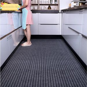 Tapis de cuisine lavable et antid&eacute;rapant, paillasson Long pour couloir, salle de bain, couloir,