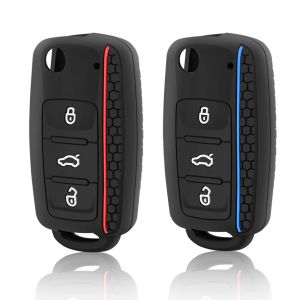 Housse de protection en Silicone pour clé télécommande, pour SKODA Fabia Octavia, SEAT Leon Toledo