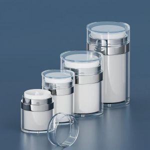 Pot &agrave; pompe vide sans air 15/30/50/100g, bouteille de cr&egrave;me rechargeable, Lotion sous vide,