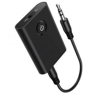 Transmetteur r&eacute;cepteur sans fil Bluetooth 5.0 2 en 1, rechargeable pour TV, PC, haut-parleur de