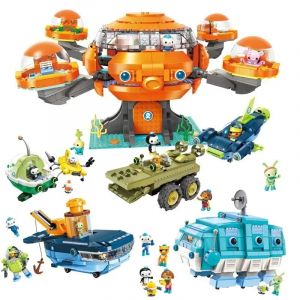 Idées créatives Octonauts poulpe bloc de construction poulpe Gup sous-marin bateau Oct-Pod avec