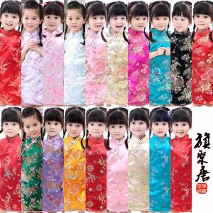 Robe qipao à fleurs pour bébés filles, style chinois, Cheongsam, cadeau de nouvel an, vêtements pour