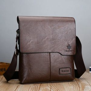 Marque de luxe Vintage sacs de messager hommes en cuir sac &agrave; bandouli&egrave;re homme sac &agrave; main marron
