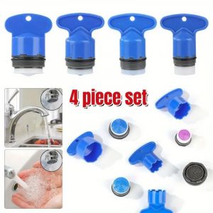 Robinet économiseur d'eau à filetage mâle 16.5-24mm, 4 jeux, aérateur intégré, robinet à bulles,