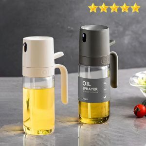 【Ventes chaudes】 Bouteille de pulv&eacute;risation d'huile 250 ml distributeurs d'huile de cuisson en verre