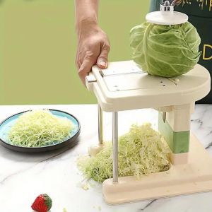 Éplucheur de chou multifonctionnel en acier inoxydable, coupe-légumes, râpe à manivelle, râpe à