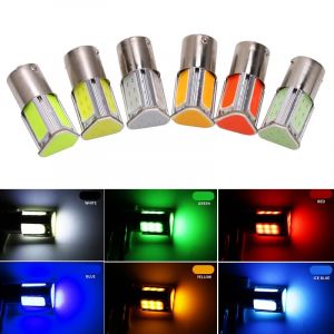 2/1X COB LED simple deux contacts 1157 bay15d p21/5w voiture Led clignotant lampe 1156 ba15s p21w