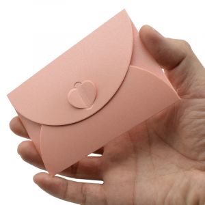 Mini enveloppe colorée en carton épais, 20 pièces, petites enveloppes pliables en papier pour