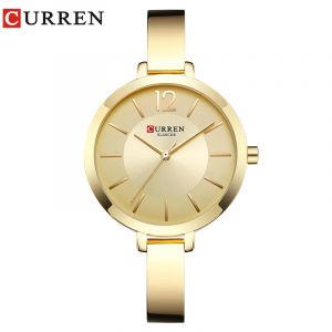 CURREN mode or femmes montres en acier inoxydable Ultra mince Montre à Quartz Femme horloge