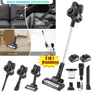 Aspirateur à manche vertical sans fil DayPlus, aspirateur à main sans fil 3 en 1 130000 RPM sans