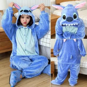 Disney Stitch – combinaison d'hiver pour adultes, ensemble de vêtements de détente pour hommes et