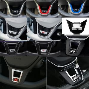 Autocollants de garniture de volant de voiture avec Logo R Rline, accessoires pour Volkswagen VW GTI