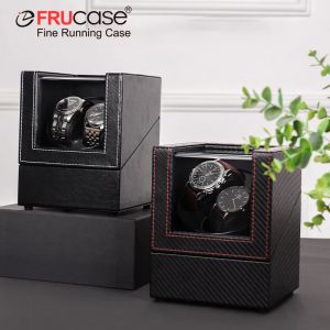 FRUCASE PU remontoir de montre pour montres automatiques boîte de montre chargement USB