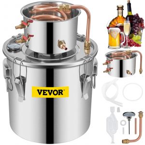VEVOR 12L Cuve de Fermentation Acier Inox, Stockage de Brassage Bouilloire, Kit De Brassage,