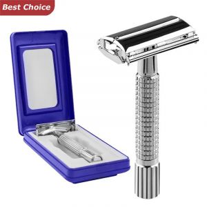 Ensemble de rasoir &agrave; barbe &agrave; Double bord pour hommes, rasoir classique traditionnel, rasoir de