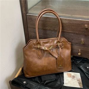 Sac fourre-tout en cuir PU pour femme, sac à main simple pour femme, grands sacs à main bordeaux,