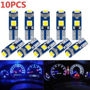 Ampoule LED T5 pour éclairage intérieur de voiture, W3W W1.2W 12V, 10 pièces